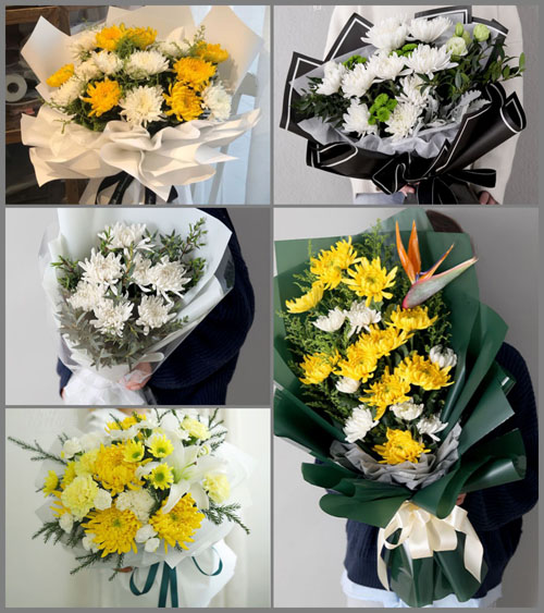 上海闵行区颛桥镇向阳村白事花束代送